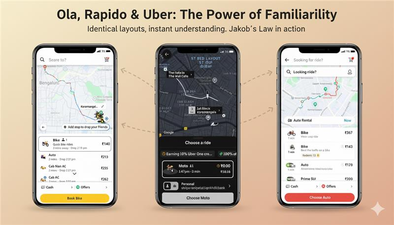 Ola, Rapido & Uber